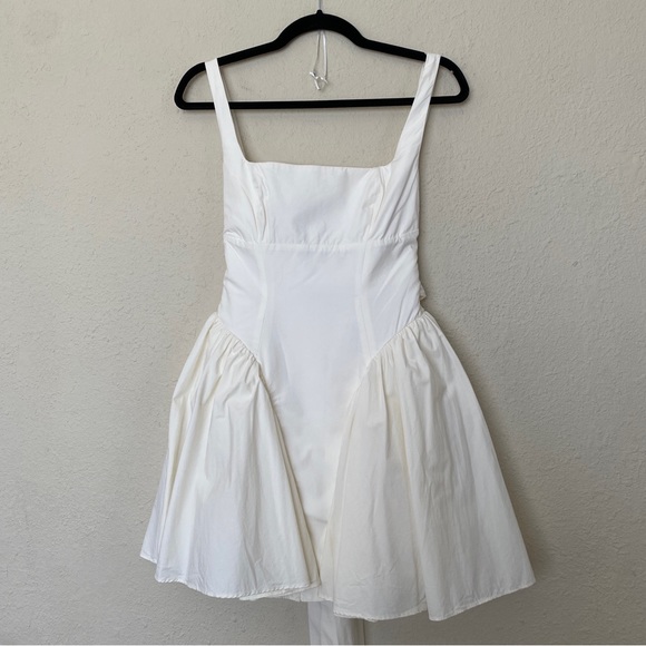 HOUSE OF CB 'Florianne' Ivory Bow Mini Dress NWOT size S - Picture 5 of 11